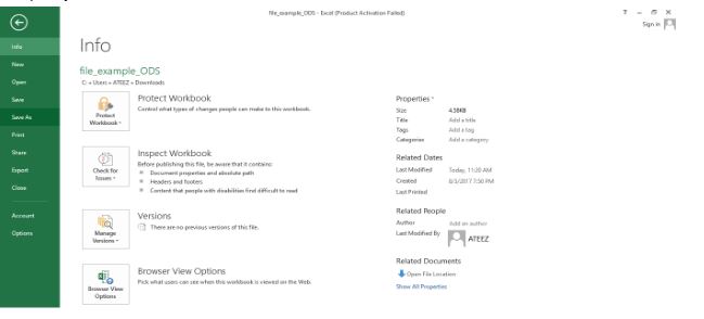 save as pdf file in excel